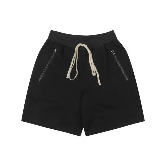 Cotton Men's Shorts Summer Fitness Sports Casual Basketball Shorts Black